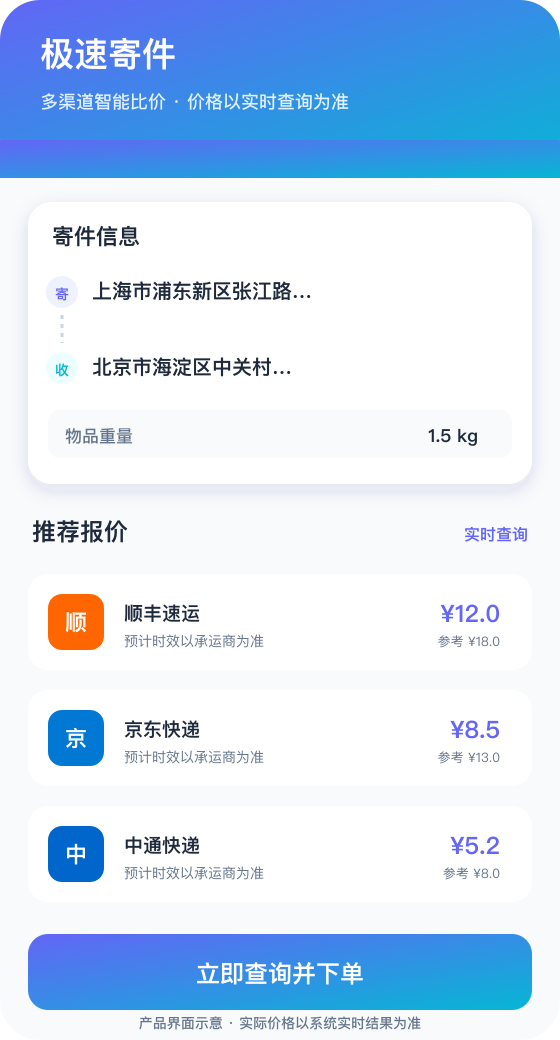 小程序比价界面